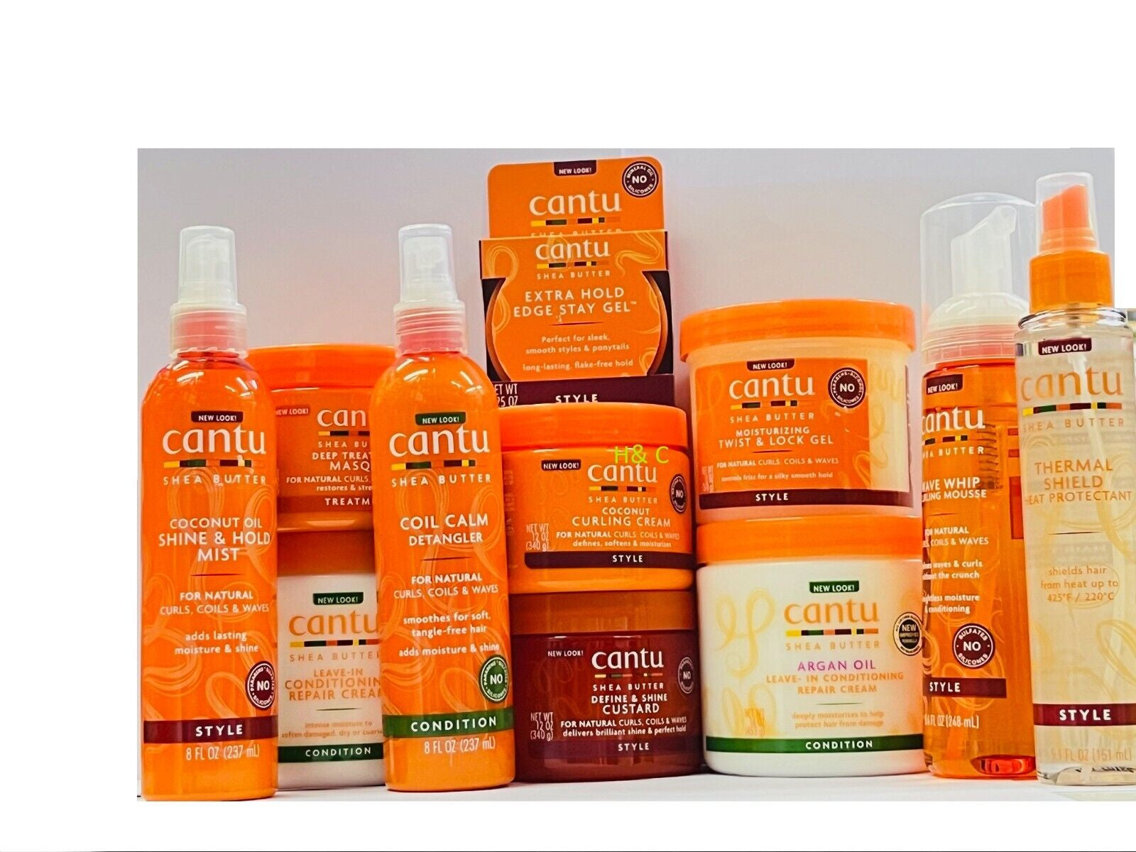 CANTU SHEA BUTTER & NATURAL HAIR CARE AFRO Hair Product All Items-Full Range!!!