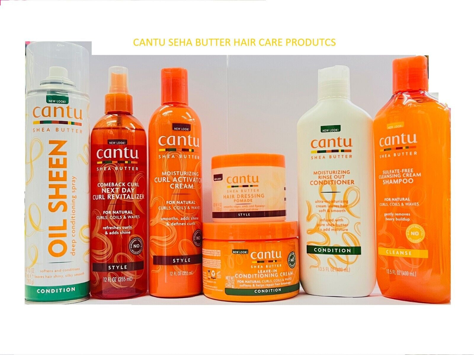 CANTU SHEA BUTTER & NATURAL HAIR CARE AFRO Hair Product All Items-Full Range!!!
